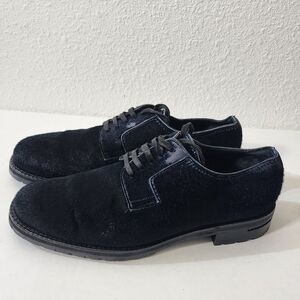 Louis Vuitton Men’s Navy Pony Hair Suede Lace Up Shoes EU 7 / US 8